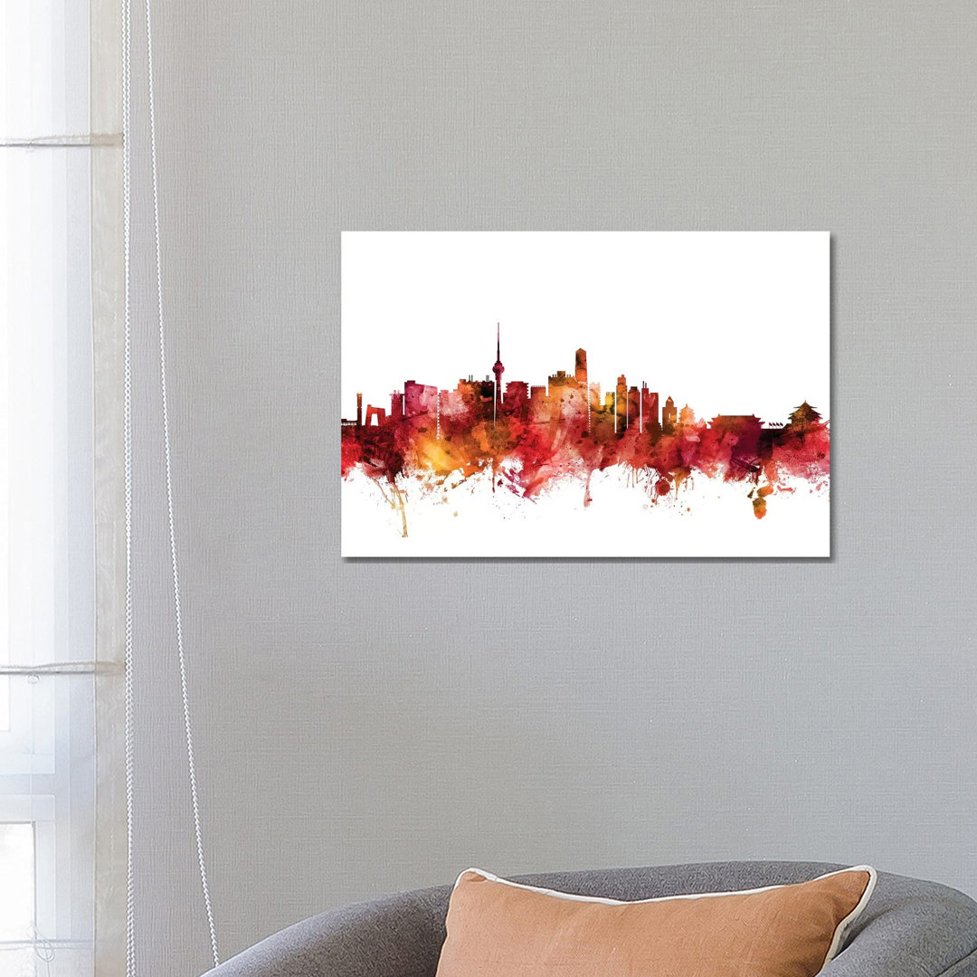 Beijing, China Skyline by Michael Tompsett - Wrapped Canvas Gallery-Wrapped Canvas Giclée