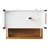 White Mobile Kitchen Island With Drop Leaf. Texture, Spice Rack, Towel 2 Doors, 5 Drawers, Adjustable Shelf For Chic Modern Luxury Coastal Wheels Ornament, Elegant-2129405035