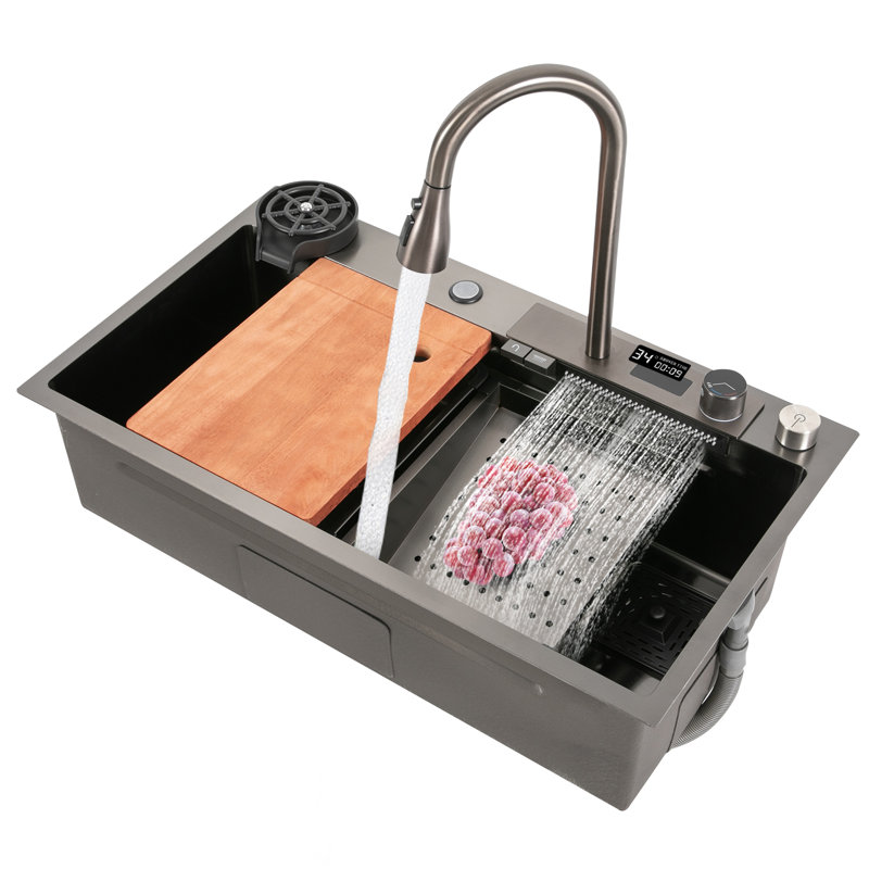32'' L Single Bowl Metal Kitchen Sink