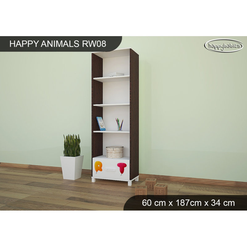187cm H X 60cm W Cube Unit Kids Bookcase, Wenge Chestnut