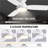 32'' 3 - Blade LED Standard Ceiling Fan with Light Kit & Remote-740172514-740172516-764472996