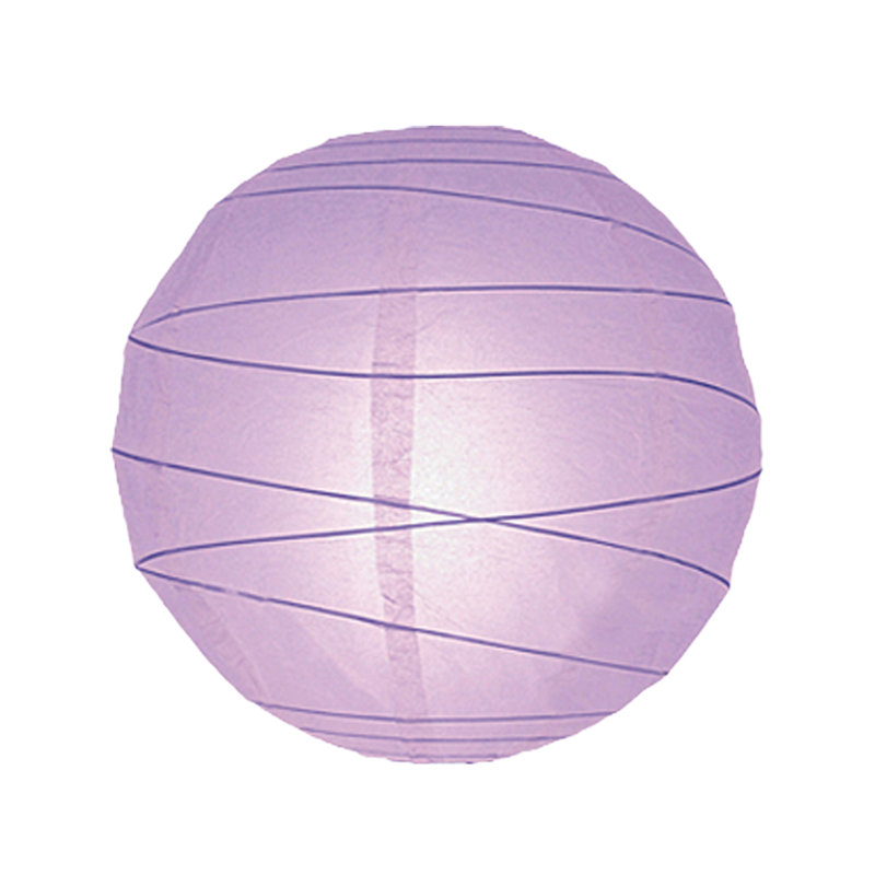 35cm H Paper Round Pendant Shade ( Clip On ), Lavender