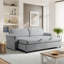 Carolena 90.9'' Queen Slipcovered Rolled Arm Convertible Sofa Sleeper