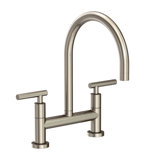 East Linear Kitchen Bridge Faucet