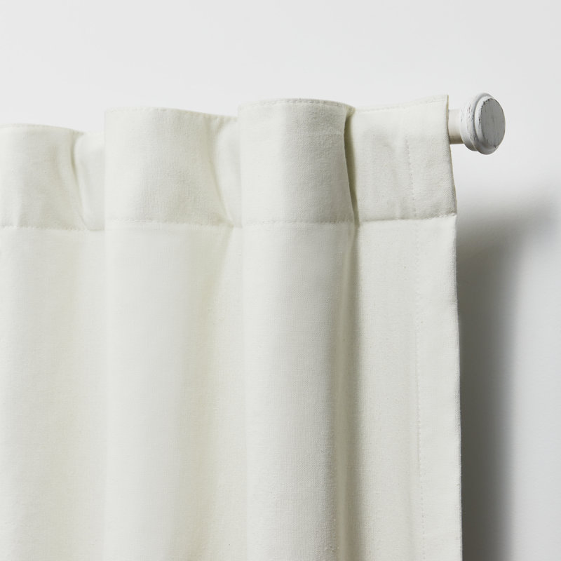 Rideau occultant 100% coton Lauren Ralph Lauren Waller, Flocons de neige, 52 po x 96 po