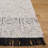 Manhattan Hand Woven Wool/Cotton Solid Color Rug in Ivory/Black-461980287