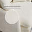 Fauteuil d'appoint pivotant crème Boucle, canapé simple surdimensionné confortable avec coussins pour les petits espaces