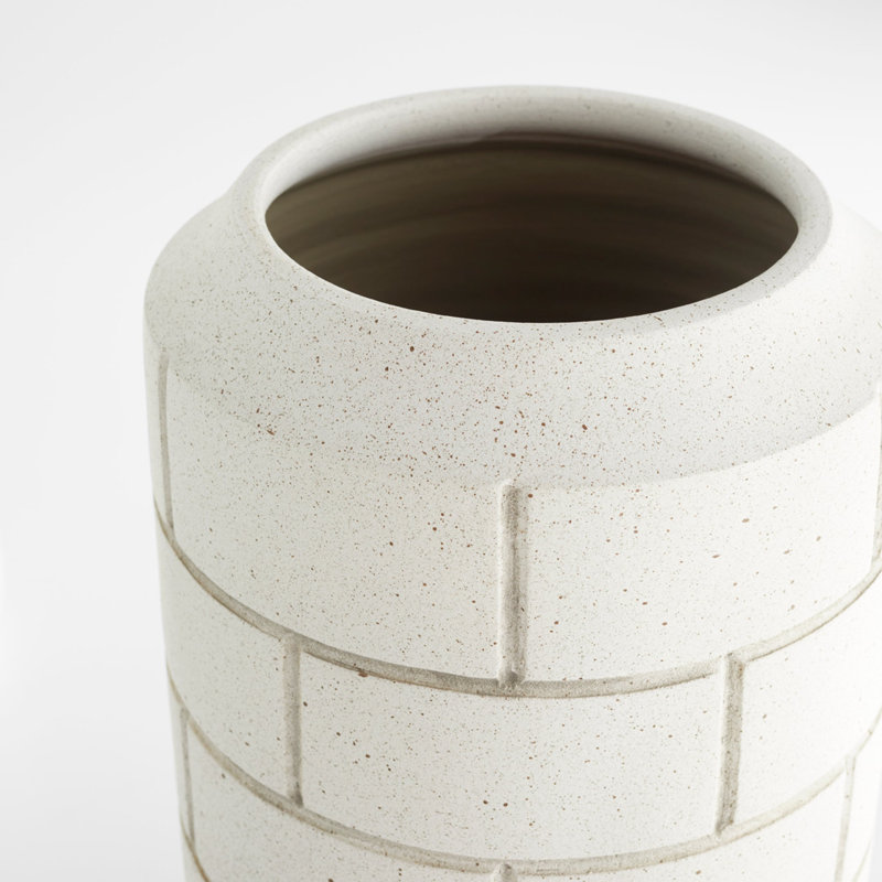 Mason Handcrafted Ceramic Table Vase, 15" H x 8" W x 8" D