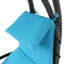 Chaise longue suspendue en acier avec support et auvent Cave Spring - ensemble de 2 - bleu sarcelle-2025343112-2025344622