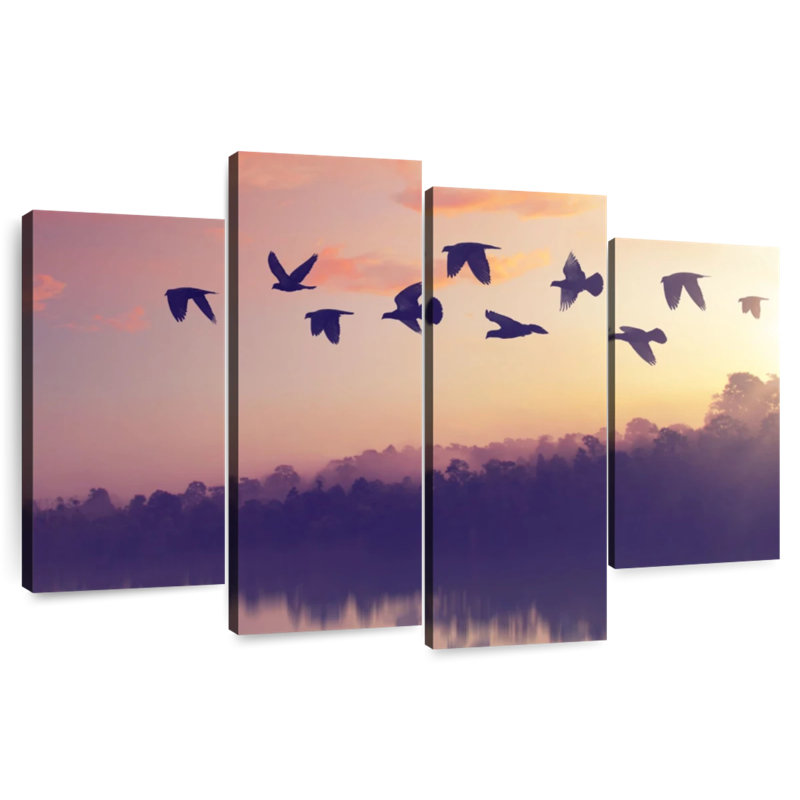 Brampt Birds Sunny Silhouette, 48" H x 75" W