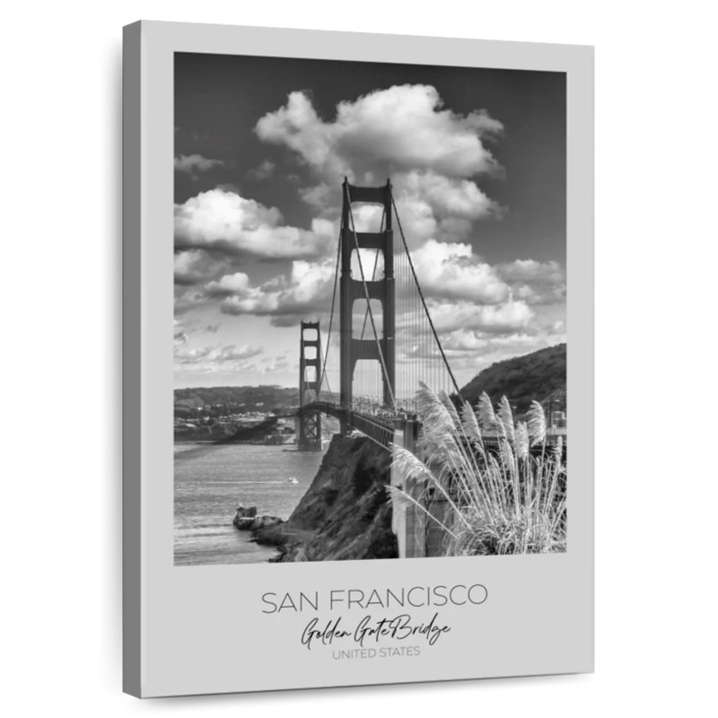Aime San Francisco, Golden Gate Bridge, H 36 po x l 24 po