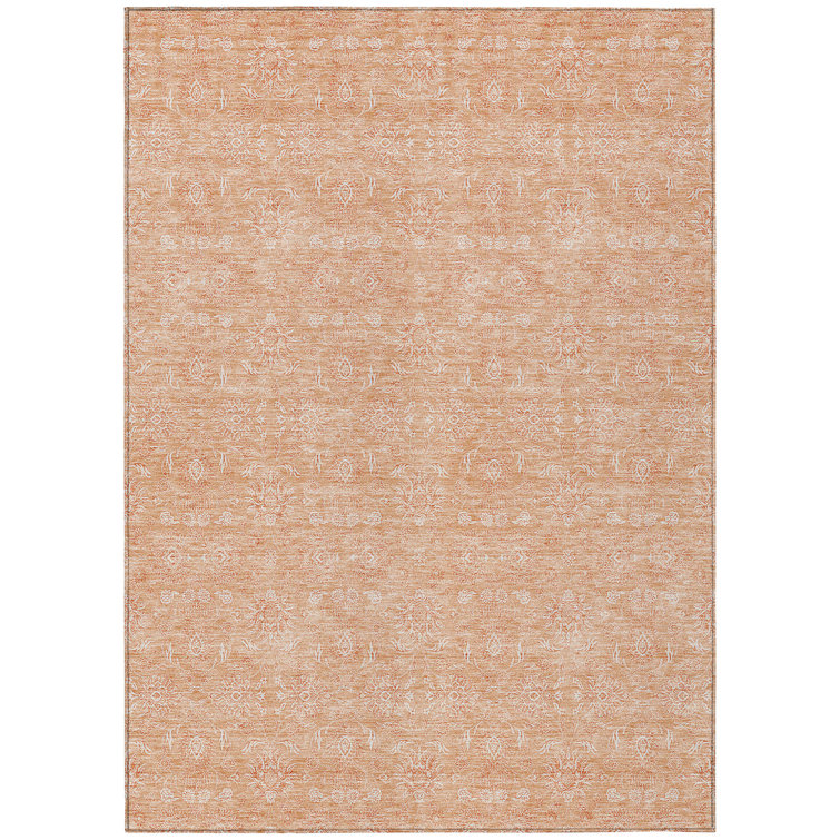 Killingly Washable Floral Indoor / Outdoor Rug