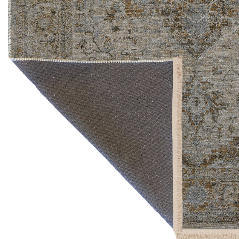 Tapis décoratif multicolore à motif floral, Tapis de couloir 2 pi 8 po x 9 pi 11 po