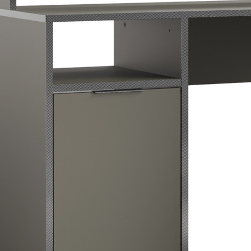 Colfin Gaming desk with attachment, practical niches and doors