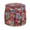 Bella Round Boucle and Velvet Ottoman