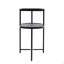 Table d'appoint moderne à 2 niveaux avec petites tablettes-1654050916
