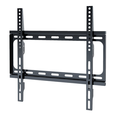 Support mural noir fixe pouvant supporter jusqu'à 66 lb