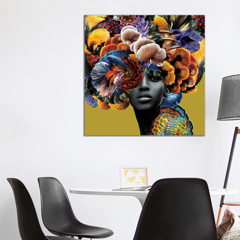 Good Hair by Lolita Lorenzo - Print on Canvas, Wrapped Canvas, 93.98cm H x 93.98cm W x 3.81cm D