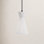 Langford Single Light Glass Steel Dimmable Pendant