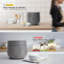 Cuiseur à riz CUCKoo Micom 3 tasses non cuit / 6 tasses cuit avec une casserole intérieure antiadhésive, petite machine à riz avec 8 options de menu, technologie Fuzzy Logic, nettoyage automatique, mode riz rapide, gris (CR-0375FG)
