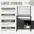 Founders Outdoor Kitchen Island - Grey, With Aluminum Frame Freestanding Grill Cabinet Protective Cover Included