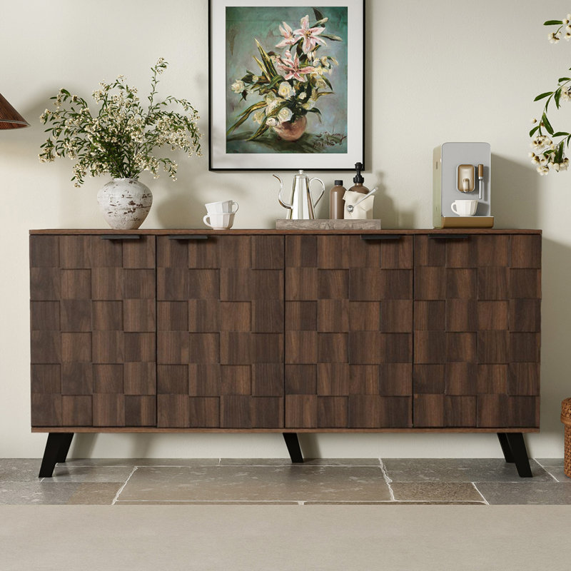 150cm Sideboard, Dark Wood