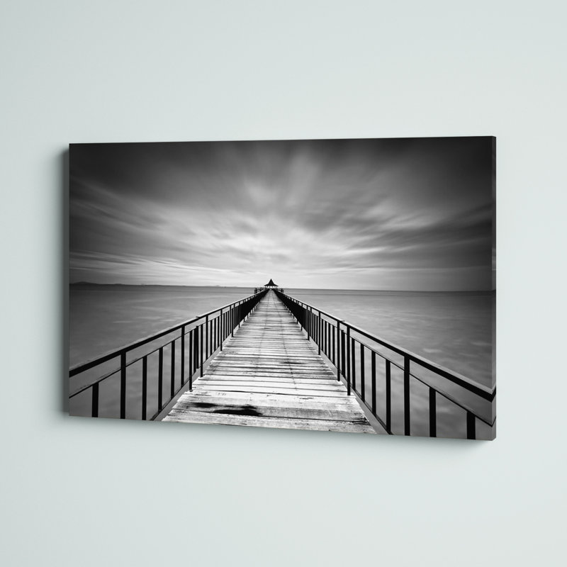 Michael de Guzman 'Withstand' Black and White Canvas Landscape Art, 16 x 24