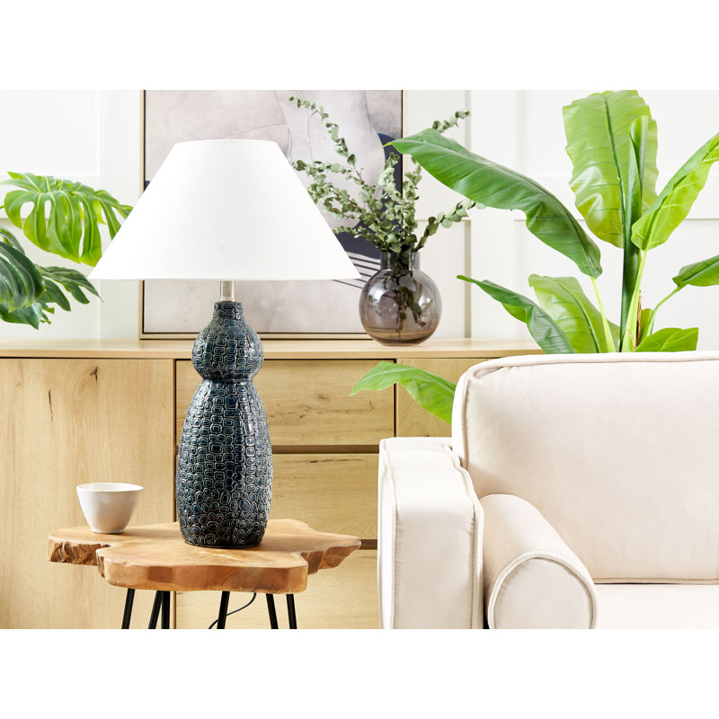 Hinde Ceramic Table Lamp, White
