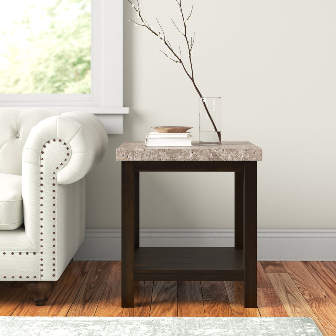 Claiborne Marble Top End Table Lark Manor™