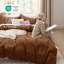 Housse de couette en microfibre Bed Bed - ensemble de literie extra doux en coton prélavé (ensemble de 3)-1558598734-1546097798