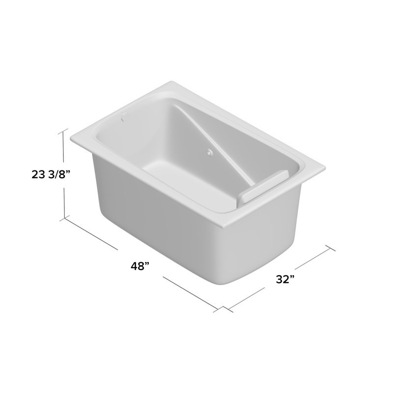 Baignoire tourbillon 48" x 32" Greek, Banc de sable