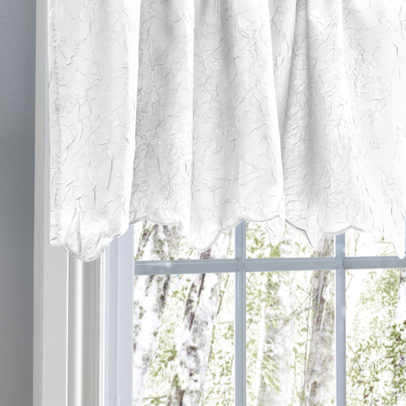 Paulisha Pointed Window Valance, White