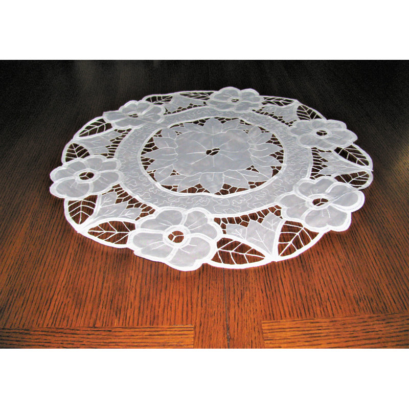 Plateau de table rond floral Hank