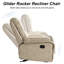 Fauteuil inclinable et berçant manuel Saidee-1784976527