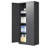 Heavy Duty Metal Garage Storage Cabinet with 3 Adjustable Shelves and Locking System, Ideal for Secure and Organized Spaces-1424800710