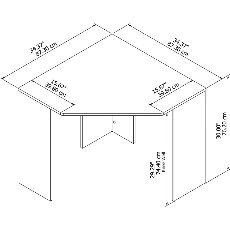 Bureau en coin Huckins