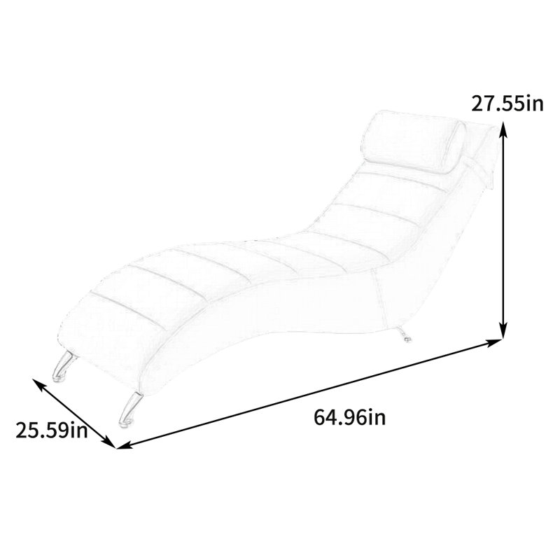 Light luxury modern style recliner with metal legs, Green