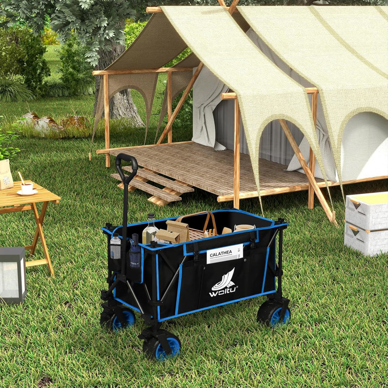Roll-up Garden Cart, Black/Blue