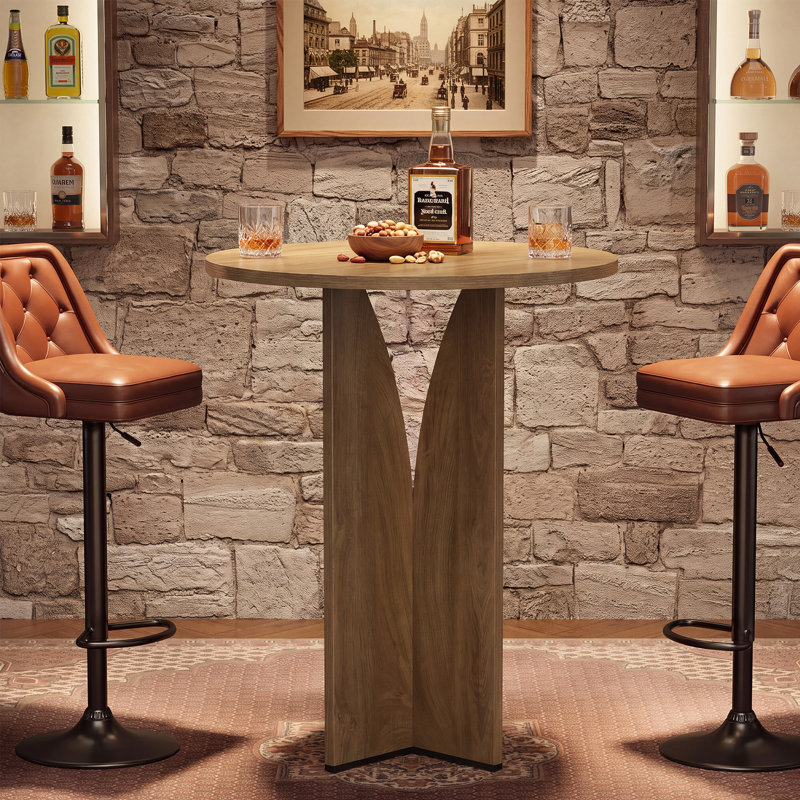 39.4" H Round Bar Table For Small Spaces