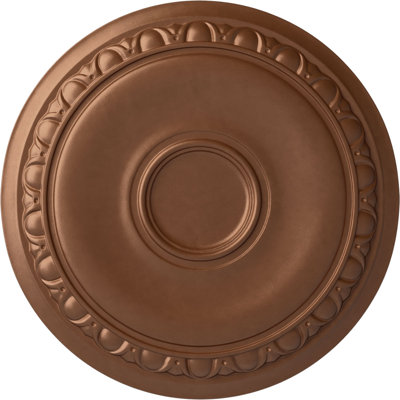 Médaillon de plafond Endurathane Woodruff, P 23 1/4 po x P 7/8 po, finition argent chaud peint à la main