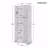 Storage Cabinet With 2-Doors For Bathroom, Office, Adjustable Shelves, MDF Board-749112011