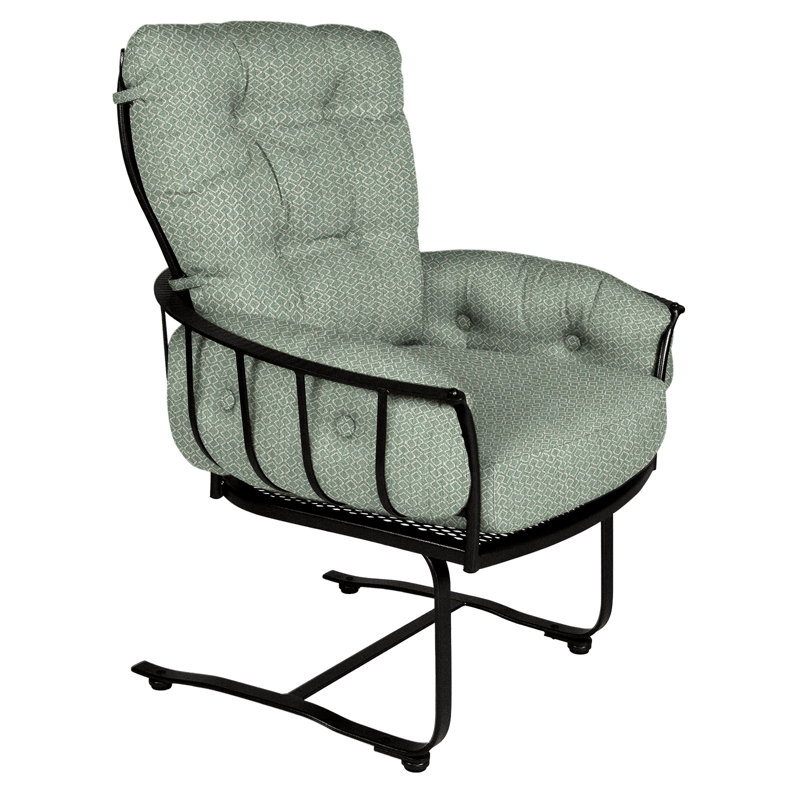 Monterra Outdoor Lounge Chair, Carbon Black, Cast Lagoon