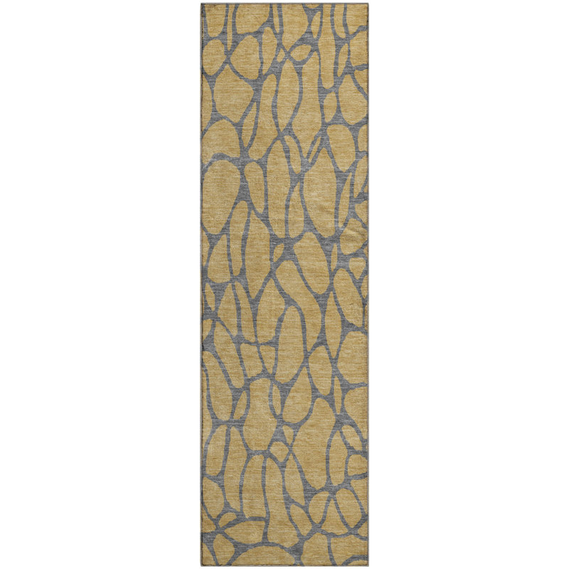 Premium Machine Washable Colmenero AMF1023 Geometric Rug, Runner 2'3" x 7'6"