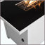 Table de foyer rectangulaire au propane en acier 40000 BTU pour la cour extérieure