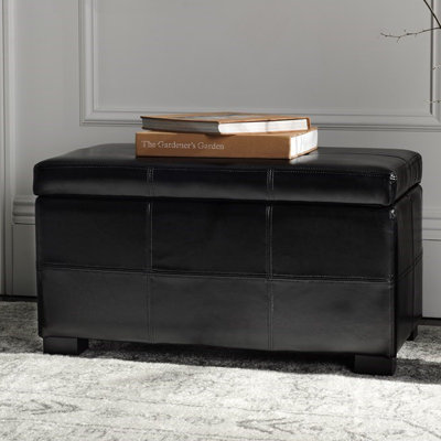 Alescia Faux Leather Upholstered Storage Bench