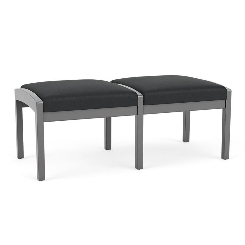 Banc en bois Lenox, Étain, Modena graphite