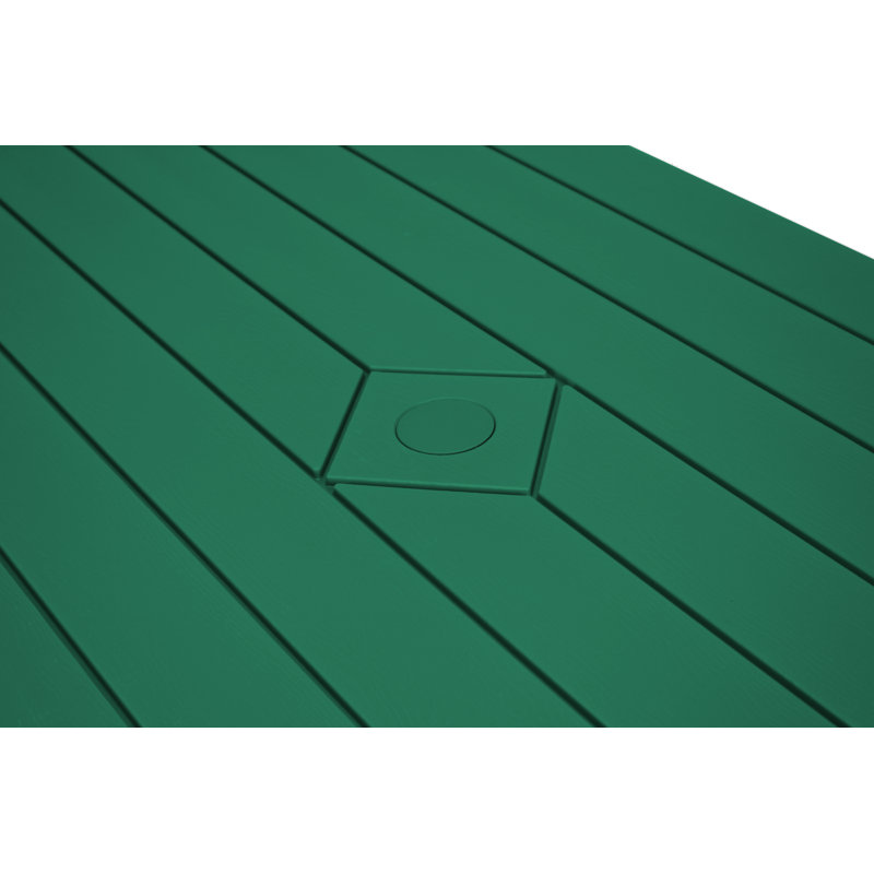 HDPE Travis Folding Picnic Table, Green