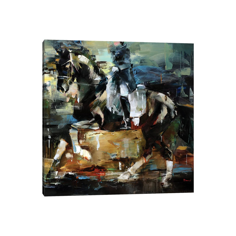 Royal Spirit by Ohab TBJ - Painting on Canvas, 45.72 cm H x 45.72 cm W x 3.175 cm D, Wrapped Canvas