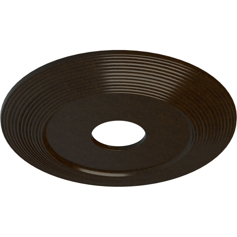 Médaillon de plafond H 16,125 po x l 16,125 po x P 1 po Adonis, Bronze
