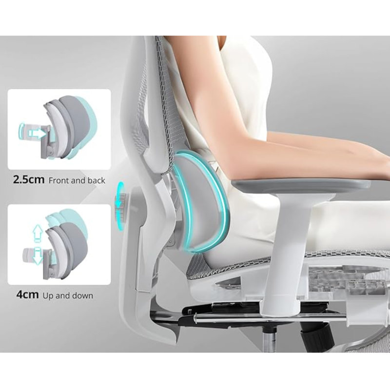 Wahson Office Chair Executive Manager Desk Chair with Adjustable Recline Ergonomic Computer Chair with Footrest for Office Workplace,